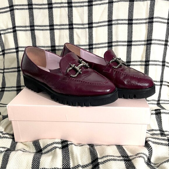 Sole Bliss | Terri Burgundy Loafer | Size 38.5 - Picture 1 of 5